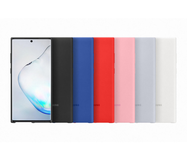 Samsung Silicone Cover do Galaxy Note 10+ srebrny - 508409 - zdjęcie 3